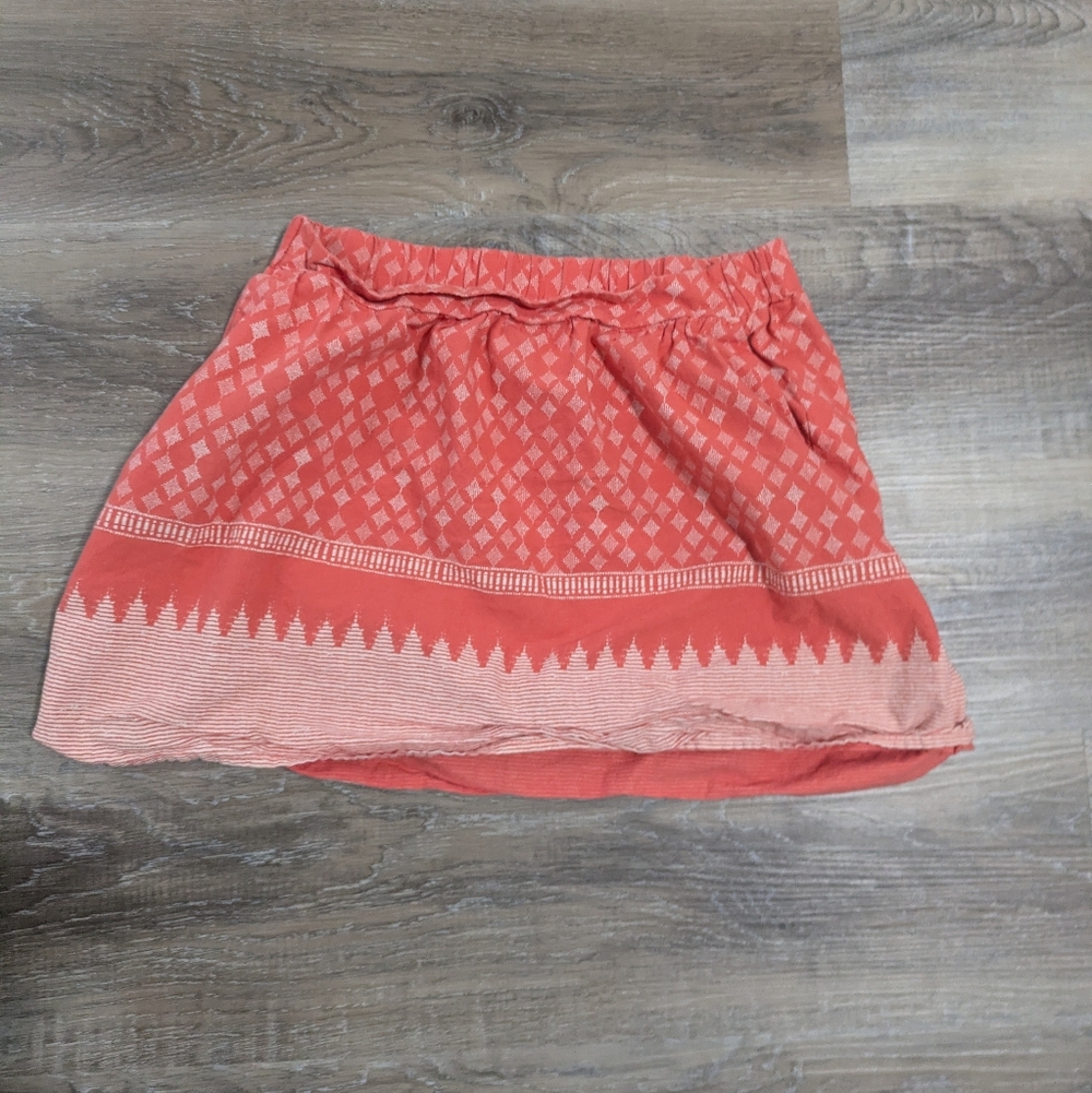 Old Navy Women's Coral Patterned Casual Skirt